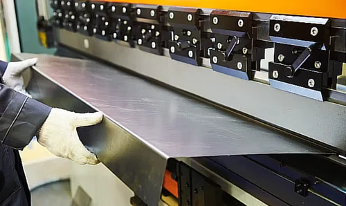 Sheet metal shearing machine cutting plate